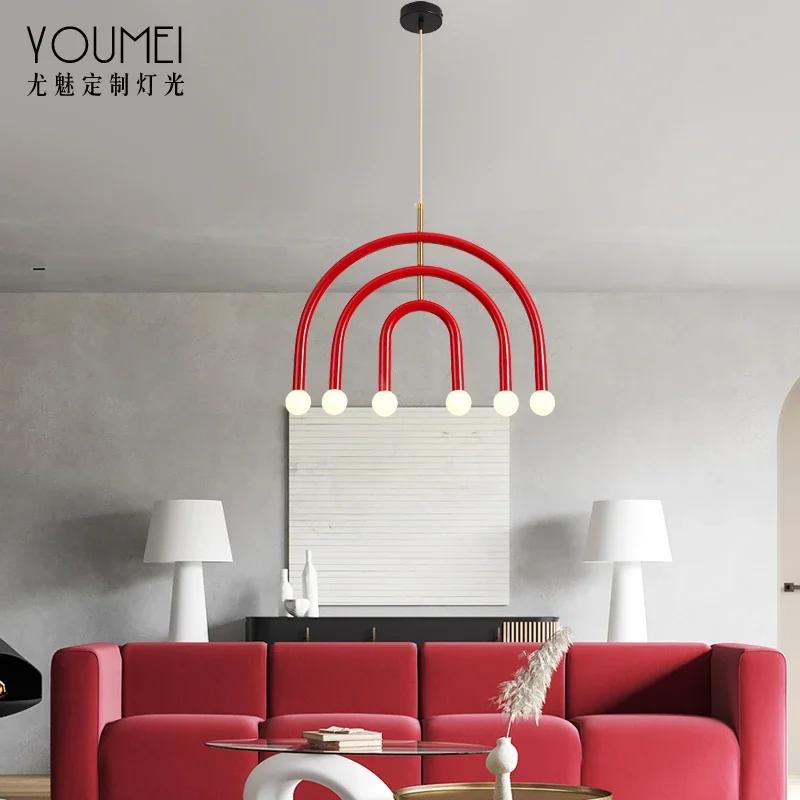 Chandelier Simple Art B&B Hotel Front Desk Studio Kindergarten Children's Contrast Color Restaurant Bar Counter Bedroom