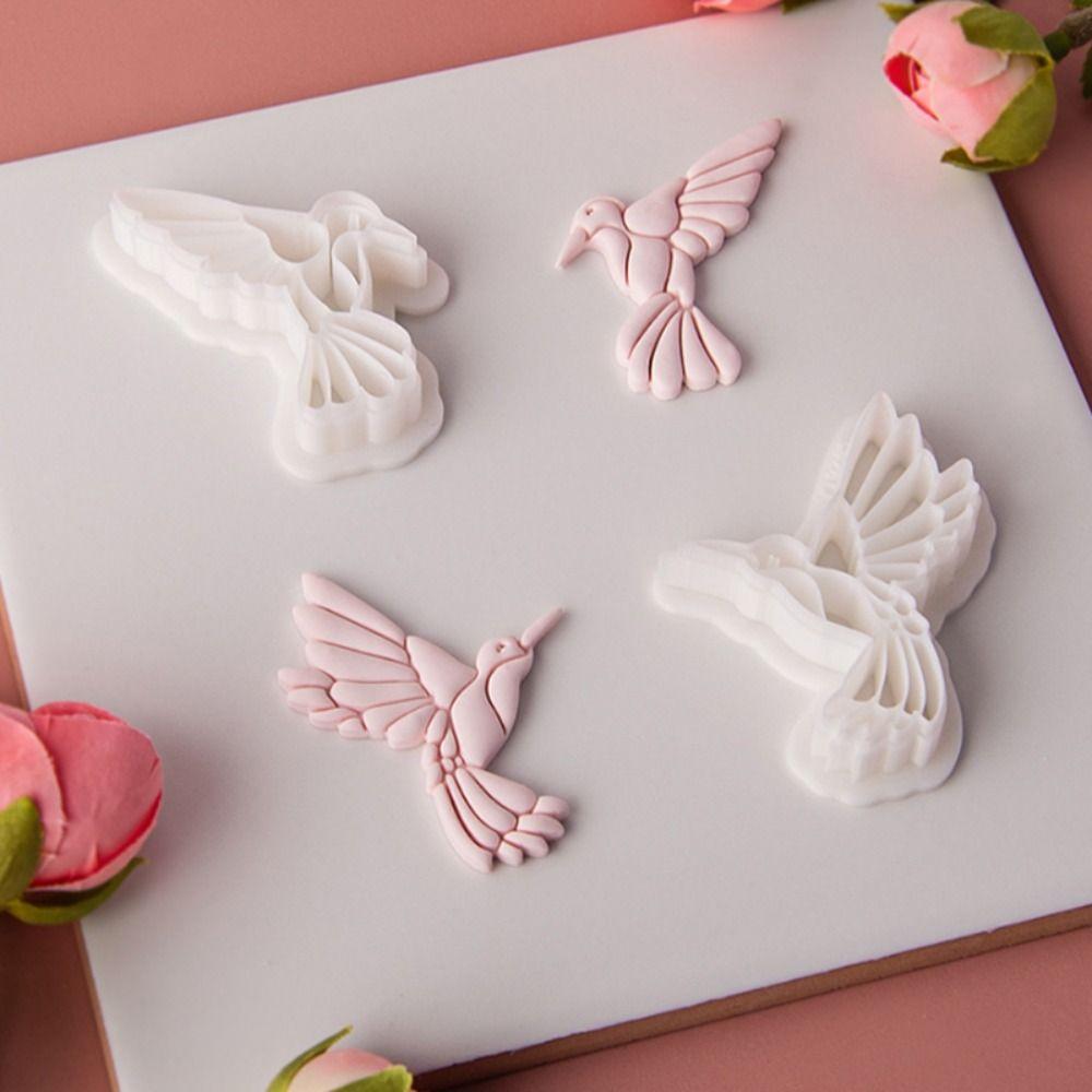 3D Jewelry Making Mold Soft Pottery Cutting Die Kingfisher Polymer Clay Cutter Mold  Jewelry Making