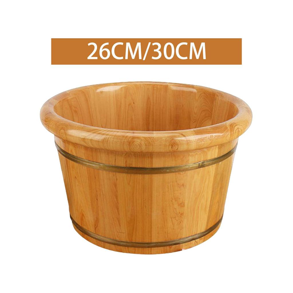 Foot Basin Bucket Bath Barrel Household Wooden Tub