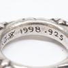 CHROME HEARTS 925 SBT Band Ring Ring SilverUsed