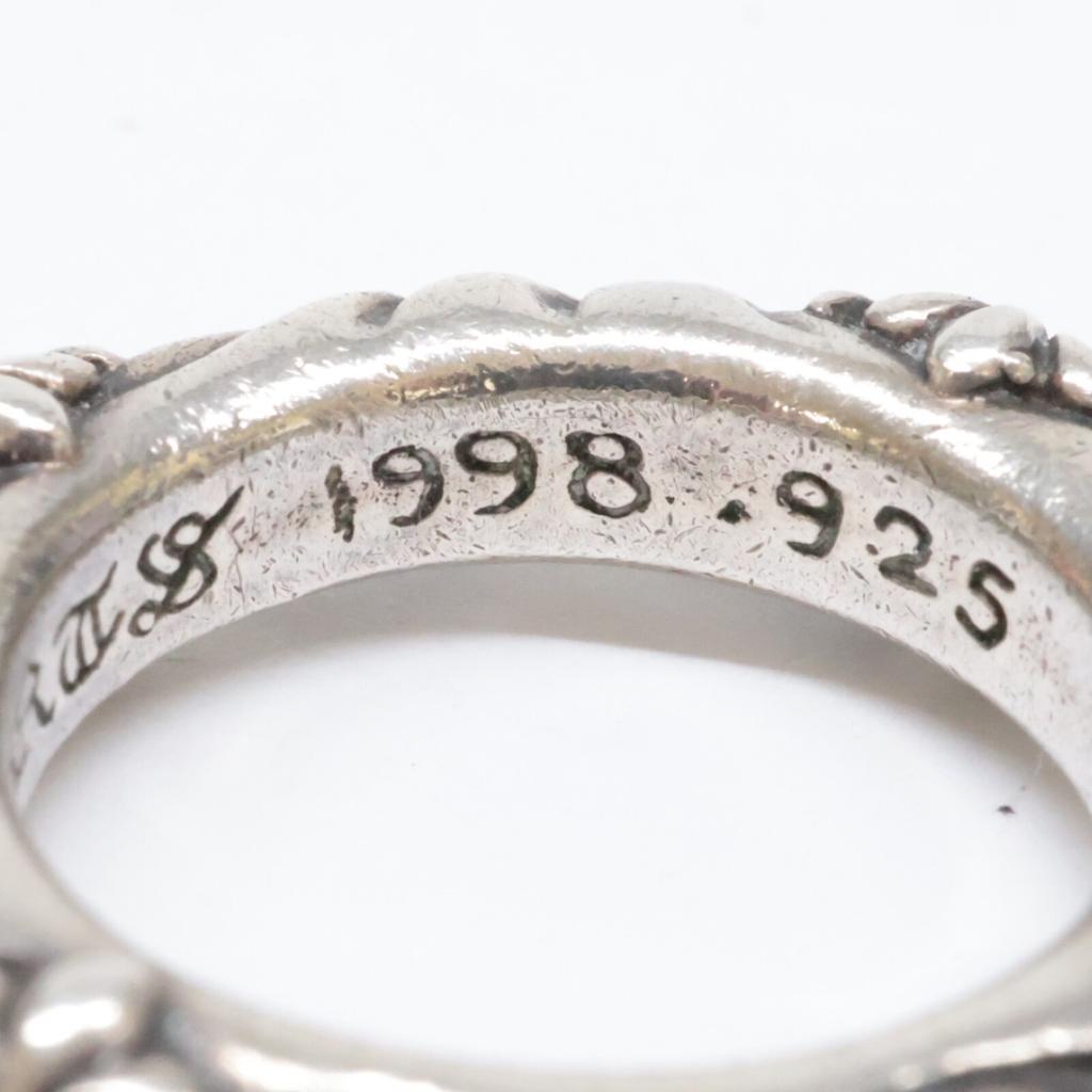 CHROME HEARTS 925 SBT Band Ring Ring SilverUsed