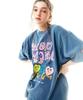 Soipeuyukaen Oversized Loose Fit Pigment Print T-Shirt