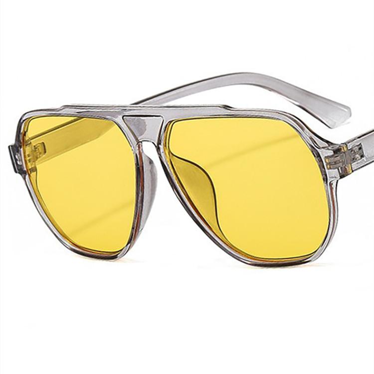 

Designer Sunglasses Single Beam Sunglasses Large Frame Versatile Toad Glasses жёлтый