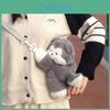 Husky Gray Puppy Cute Girl Chest Bag Soft Plush Toy Shoulder Bag Children For