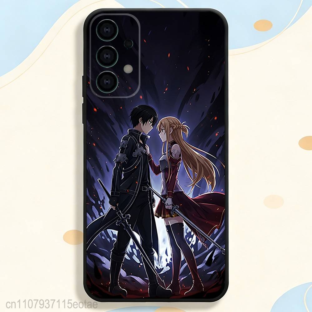 S-Sword Art Online SAO Kirigaya Phone Case Silicone Soft For Samsung S26,S25,S24,S21,S22,S23,S30,Ultra,S20,Plus,Fe,Lite