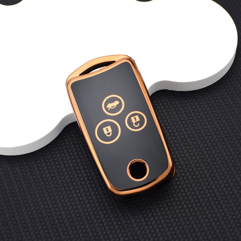 For Honda Acura 2/3 Button Flip Key Cover Shockproof TPU Case Fit For Civic Accord CR-V HR-V Odyssey TL TSX Key Holder Ring