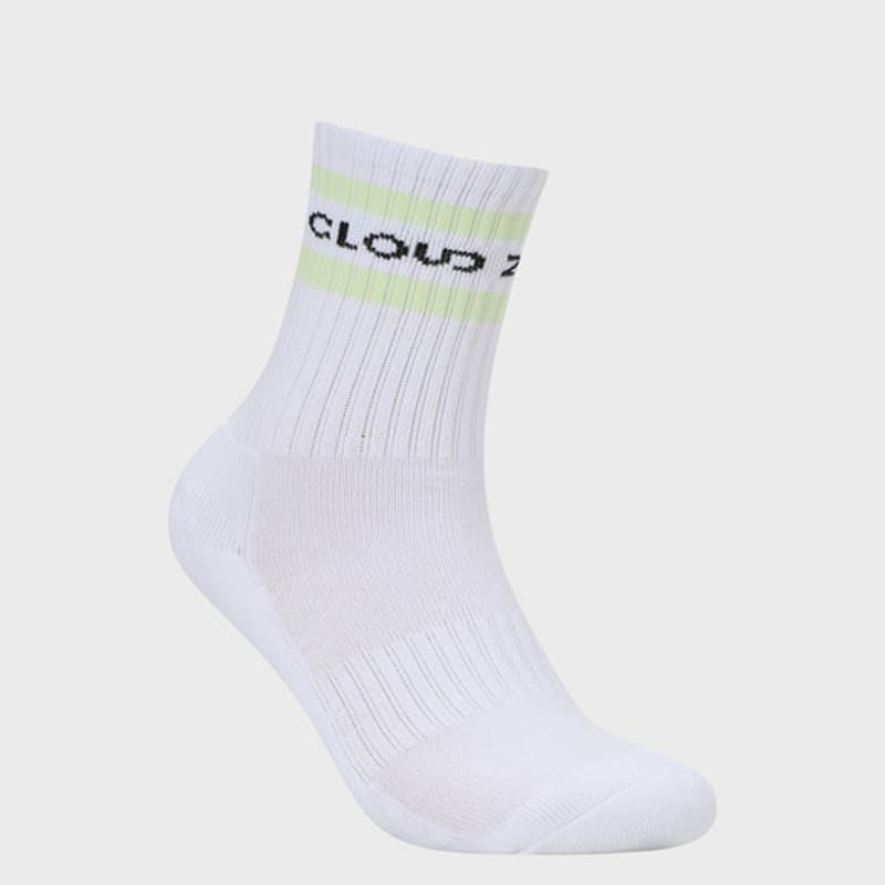 CLOUD ZERO 2S Crew Socks (2P) (0097054) CZFAF1SC903MN-WHITE