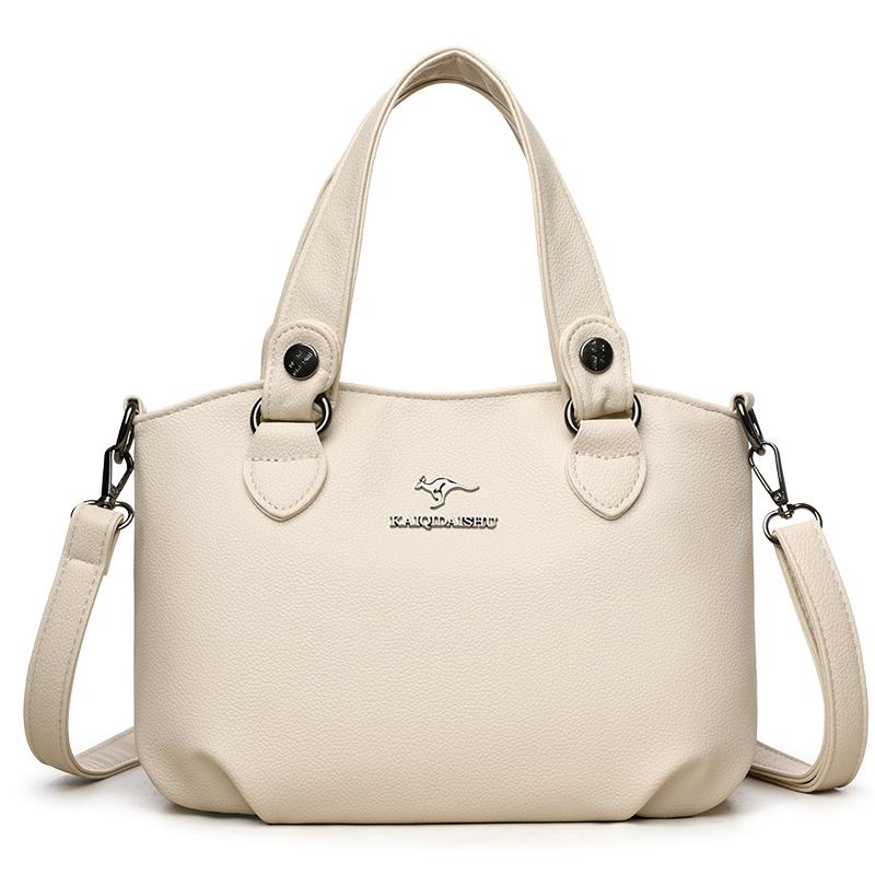 Soft Leather Bag Women's Fashion New Atmospheric Tote Bag Portable Strong and Durable Fashion Bag Liner Shoulder Bag
