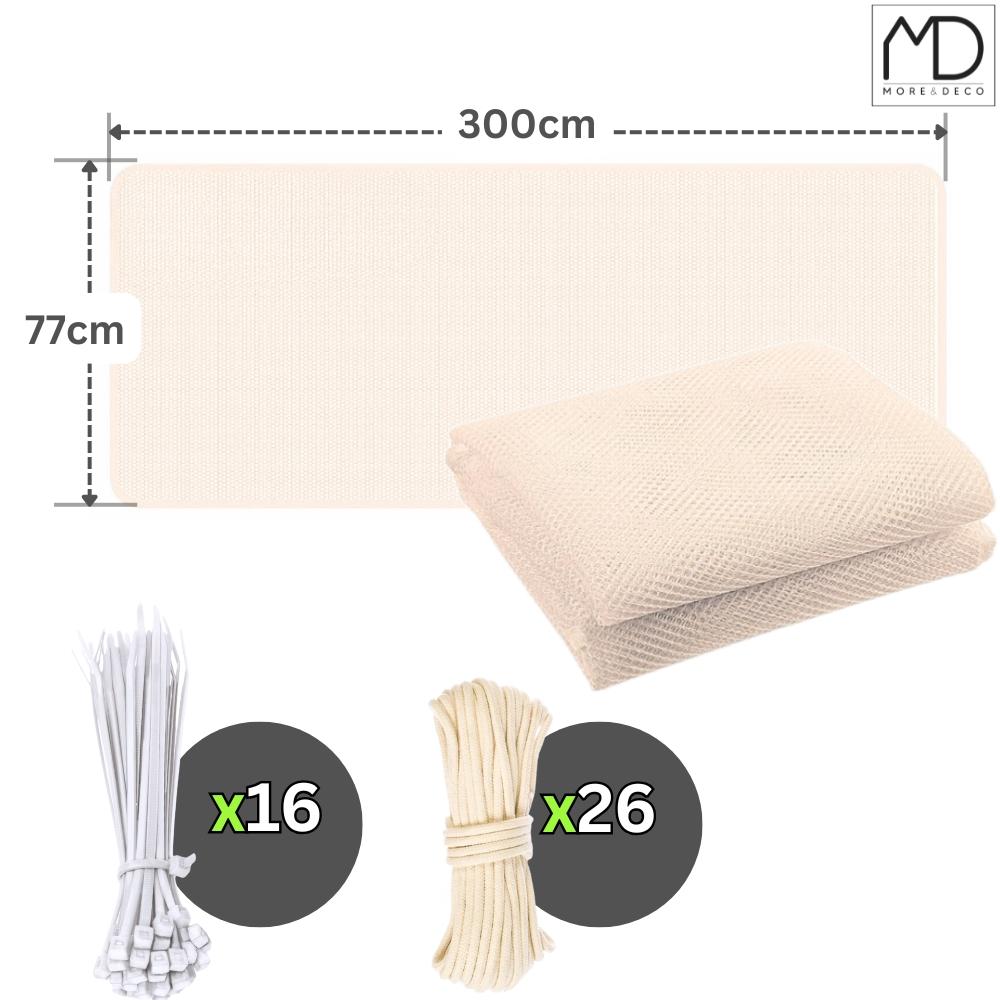 Protective Mesh For Railings Without Drilling, Stairs, Balcony For Pets, 300Cm