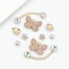 Fashionable Shoe Accessory Set, with a Shoe Chain Clasp, Removable, Suitable for Sandals and Flip-flops.