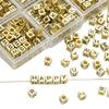 50 pz 6mm Cubo Quadrato Acrilico Fai da Te Perline Lettere Alfabeto A-Z Lettere Inglesi Per Braccialetto Collana Gioielli