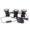 LED-Aquarium-Lichtset mit verstellbaren Köpfen und Netzteil für die Aquarienbeleuchtung Mehrfachmodus Automatischer Farbwechsel Wasser-Aquarium-Lampe