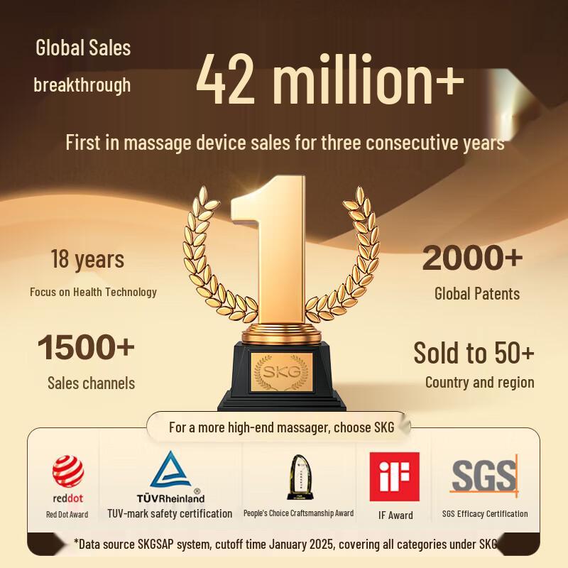 SKG P3-2 Heating Neck Traction Memory Foam Pillow