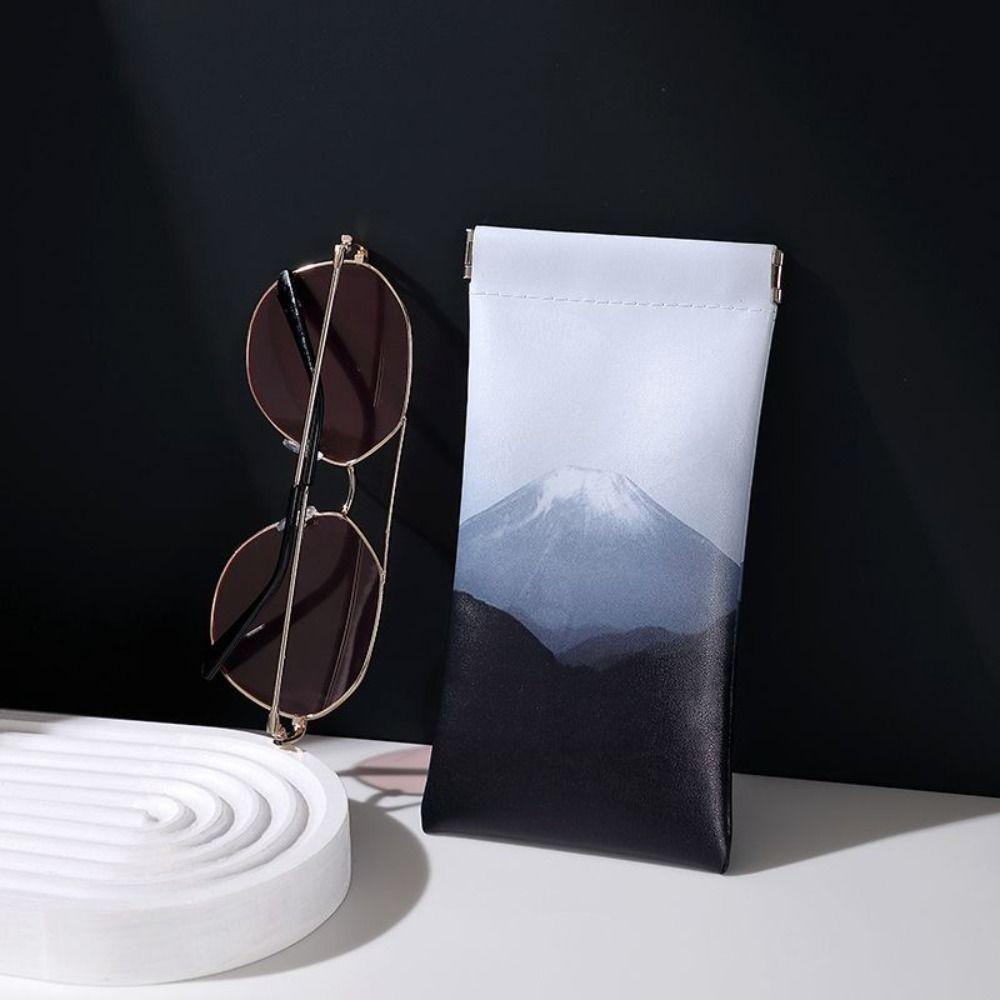 

Automatic Closing Sun Glasses Case PU Leather Glasses Box High Quality Eyewear Storage Bag Unisex