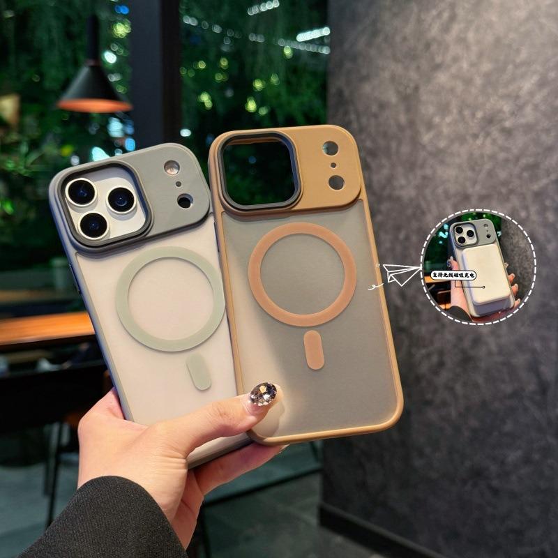 Matte Translucent Phone Case for For Iphone 17 Air 16 15 14 Plus 13 12 Pro Max for Magsafe Wireless Charge Shockproof Cover