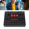 Live Sound Card 8 Modes Voice Changer Sound Mixer Board with 16 Sound Effects for Karaoke Live Streaming