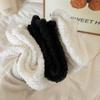 Women Socks Winter Fleece Fuzzy Socks Female Autumn Happy Funny Middle Thick Tube Warm Home Black White Floor Soft Sleep Sock