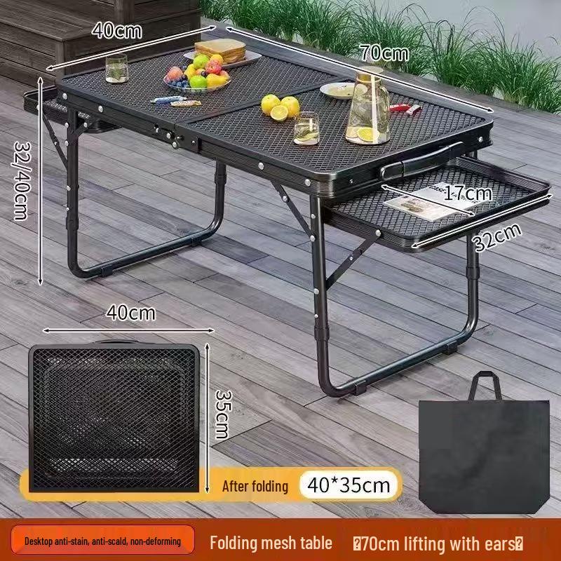 ZISIZ Outdoor Portable Folding Camping Table