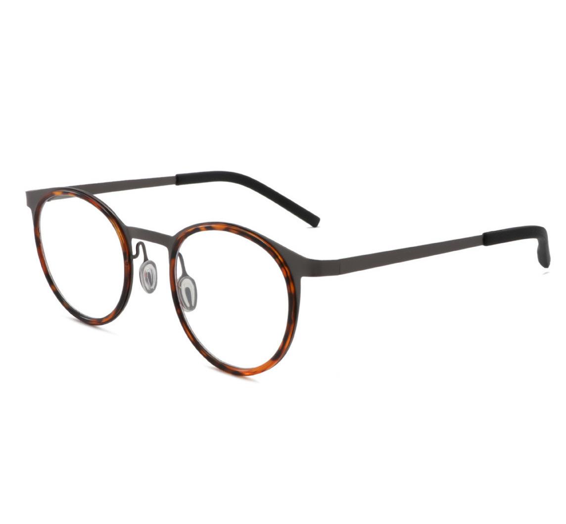 

Trendy Retro Round Framed Presbyopia Glasses Metal Is Light Durable Anti Blue Light Eye Protection Unisex Eyeglasses 0 To +4.0 0