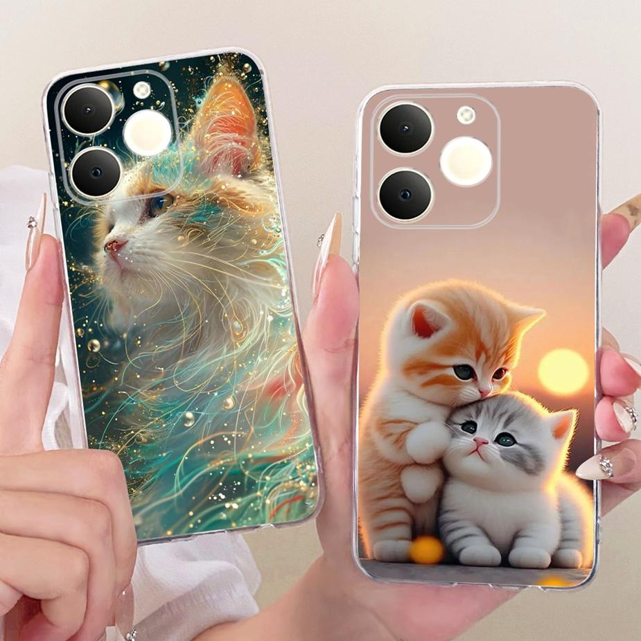 For Realme Note 70 Note70 T Case RMX5313 Cute Cat Painted Cover Soft Slim Phone Case For Realme Note 70T Narzo 80 LIte 4G Fundas