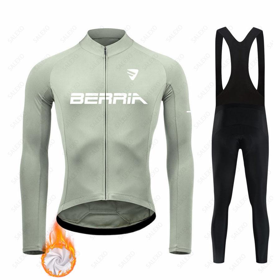 Men Thermal Fleece MTB Bike Clothes Ciclismo Uniform Maillot Hombre Bicycle Clothing Suit Cycling Suit Set with Plush Insulation for Winter 2026