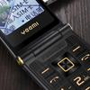 YEEMI M2+ 4G LTE Flip Mobile Phone 2.84inch Double Screen Big Letters Vibration Bluetooth MP3 Player 1800mAh Dual SIM CellPhone