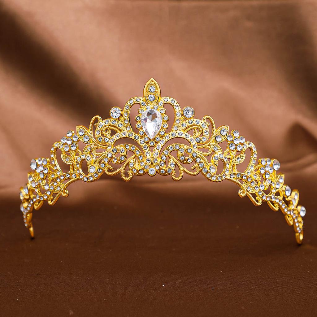 Wedding Headwear Crown Yiwu Water Diamond Jewelry Bride's Crown  Bride's Headwear