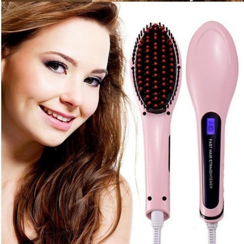 Elektrischer Haarglätter LCD-Ionenbürste Automatisches Haarstyling-Tool