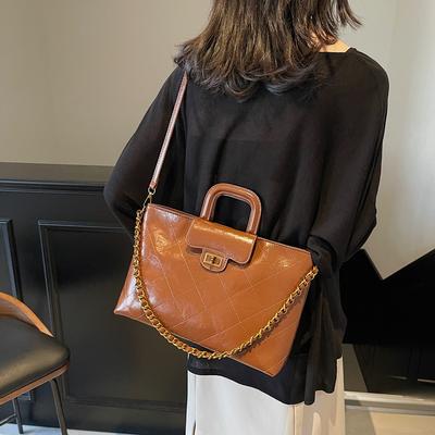 2025 Niche Design Rhombus Chain Bag Soft Leather Shoulder Bag Fashion Trend Messenger Women's Bag
