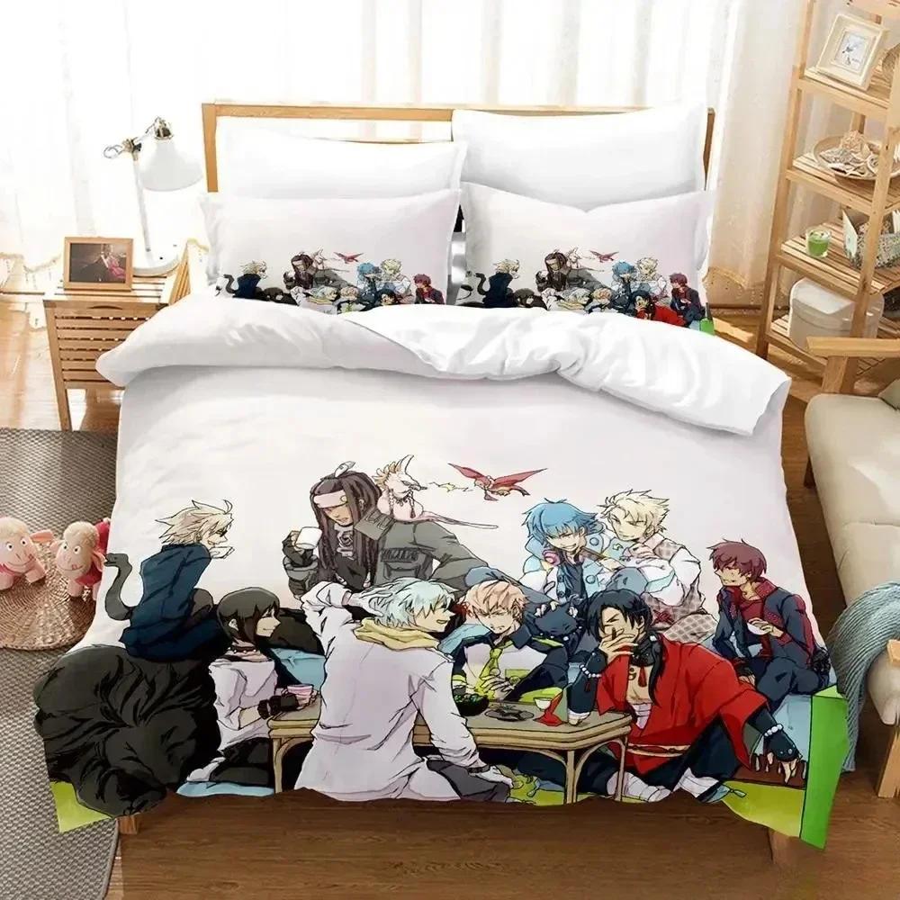 Comforter Home Living Luxury Dramatical Murder Bedding Set Cartoon Anime Three-Piece Set Adult Kid Bedroom S 3D Print Anime
