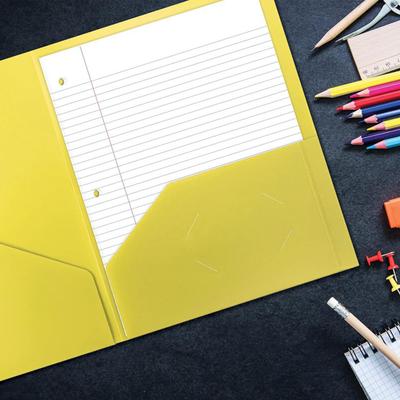 Cartellina con 2 Tasche Fessura per Biglietti da Visita Resistente Carta per Esami Scolastici