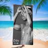Asciugamano da Spiaggia Tupac Shakur Asciugamani da Bagno Colorati per Ragazza Microfibra Asciugatura Rapida Senza Sabbia Personalizzabile Spiaggia Yoga Spa Palestra Piscina