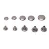 500 Sets Leather Rivets 6mm 7mm 8mm 9mm 10mm Rivet Cap and 8x6mm Studs for Crafts Clothing Fabric Shoe Bag Decoration