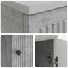 Desk Concrete Grey Particleboard 142.5 x 50 x 75 cm