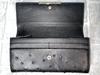GUODI Long Wallet with Flap, Genuine Ostrich Leather with Card Holder, TK-RP30LW2, Unisex (Black)