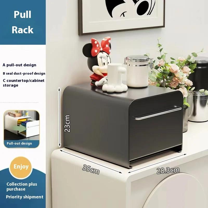 Dustproof Cup Storage Rack Kitchen Storage Box Stainless Steel Coffee Capsule Storage Base Tea Cup Display Rack Home Organizer