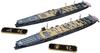 HMA 2nd Air Fleet Set Aircraft Carriers Soryu Hiryu Resin Kit 1/2000 & (Ship)