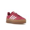Adidas Gazelle Bold Wild Pink Gum Women Sneakers White Cloud-White Clear-Pink ID6997