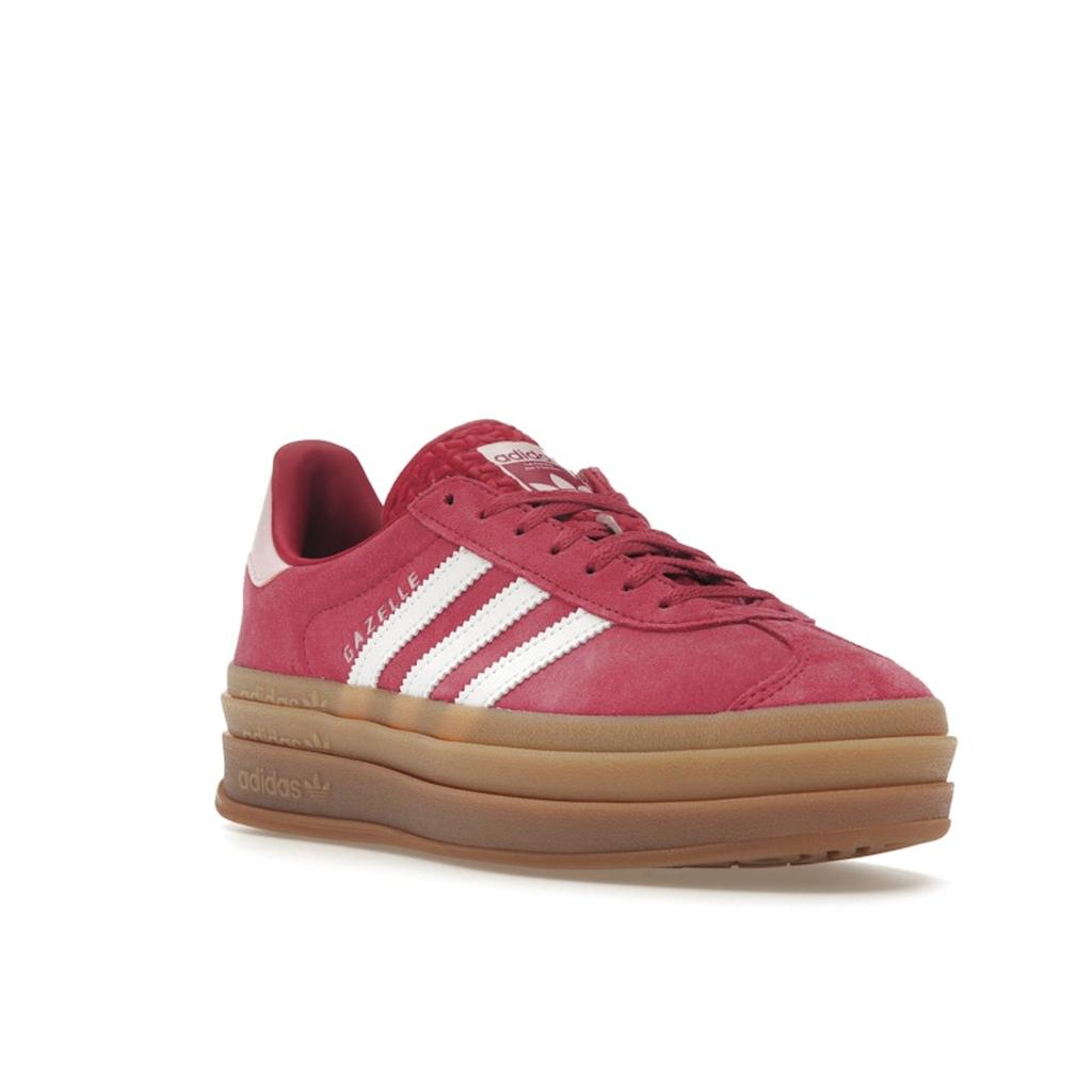 Adidas Gazelle Bold Wild Pink Gum Women Sneakers White Cloud-White Clear-Pink ID6997