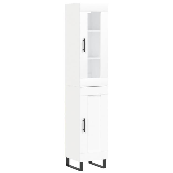 VidaXL Highboard White 34.5x34x180 Cm Engineered Wood 3199513