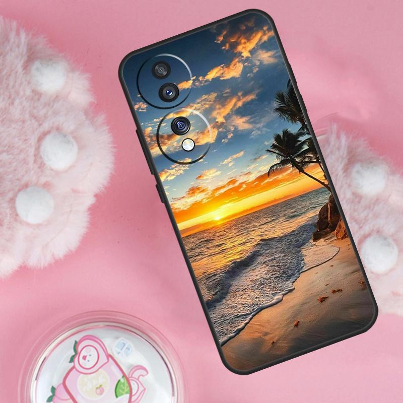 Summer Beach Sunset On Sea Case For Honor 200 Pro 50 70 90 Lite X9b X9a X8b X8a X8 X9 X9c Honor Magic 7 6 5 Lite Cover