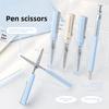 Pen-shaped new-style student craft portable scissors for paper cutting, office use, easy to store blade