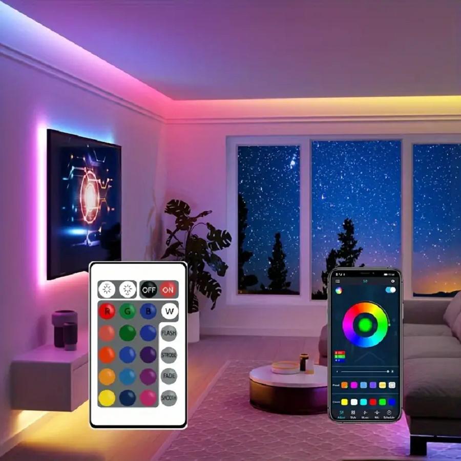 USB 5V Strip Led Lights Tape RGB 3535 Led Wall Room APP Remote Control Flexible LED Tape Diode Lights for Room Home Decoration