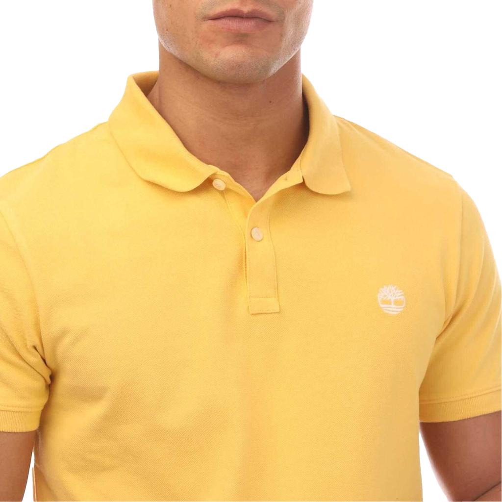 Timberland Men's Oyster River Logo Short-Sleeved Polo Shirt