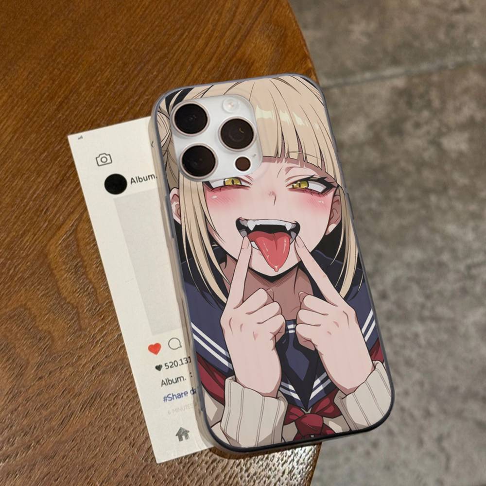 

Toga Himiko My Hero Academia For Phone 17 16 15 14 13 12 11 Pro Max Plus Pro Air Phone Case Corrugated Stripe Back Cover iPhone 14 plus