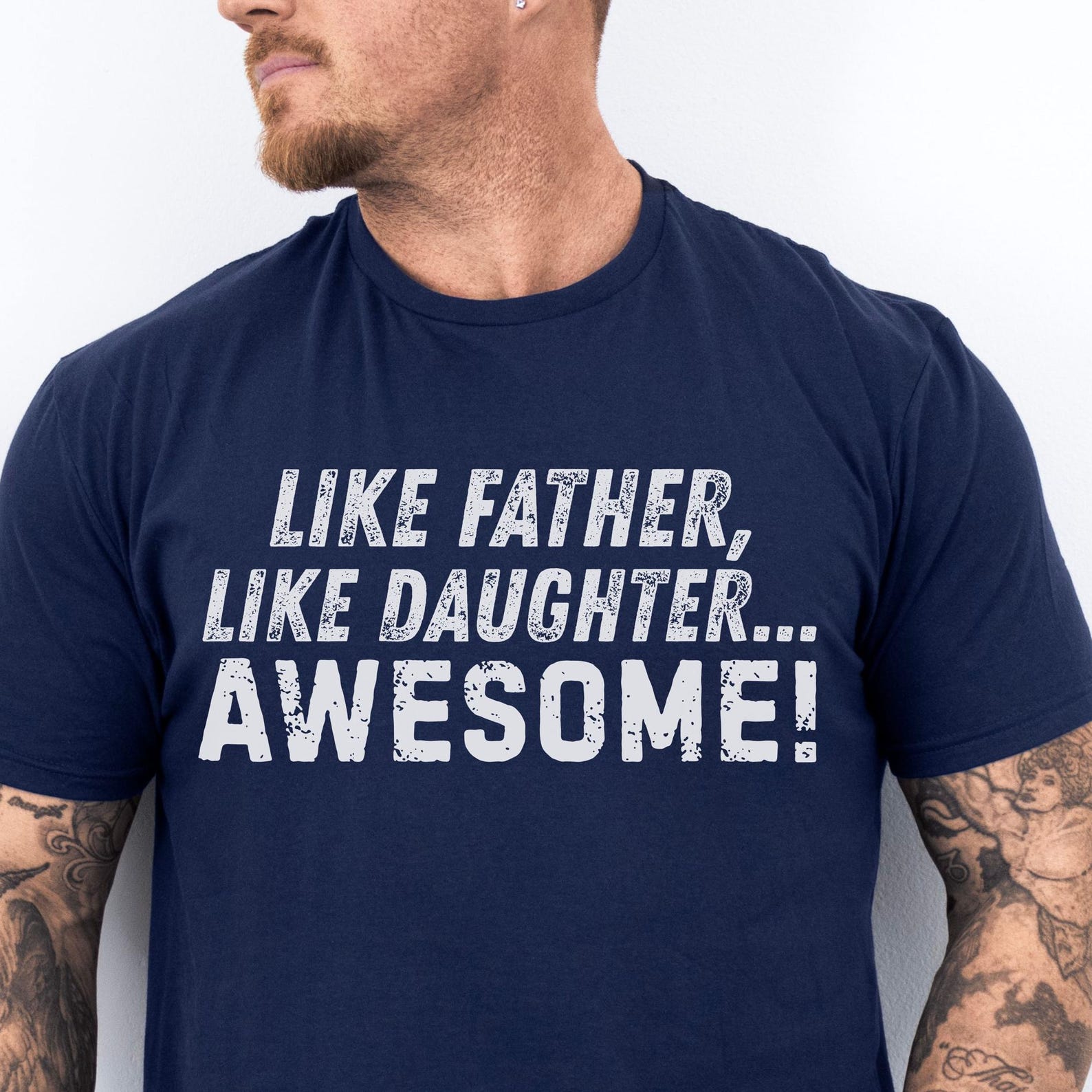 Like Father Like Daughter T-Shirt: Family Bonding, Father s Day Gift M