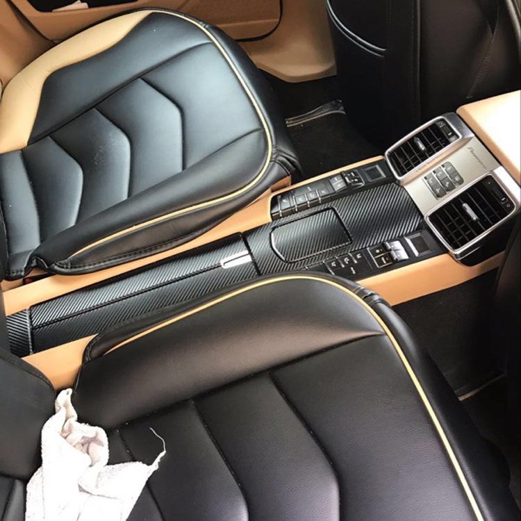 Carbon Fiber Gear Panel Stickers for 10-16 Panamera Interior Decoration
