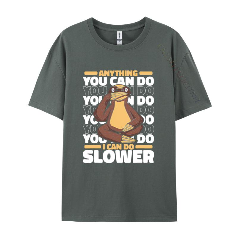 Sloth Lazy Sloths Animal Slower T Shirt Unisexs Cotton Oversized Printing T Shirts Harajuku Tshirt Unisex Tees Tops