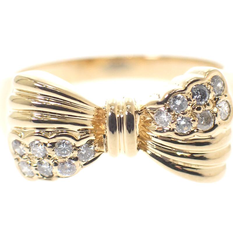 no brand  #12(JP Size) ring K18 yellow gold Women