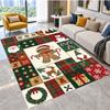 Christmas Theme Floor Carpet, Soft Area Rug, Xmas Indoor Home Holiday Decoration